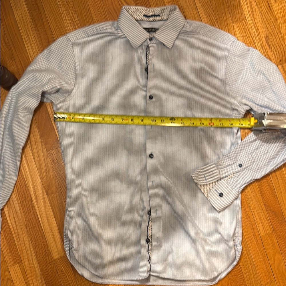 Hammermade Limited Edition Dress Shirt - Blue Microcheck - Size S/15 - EUC